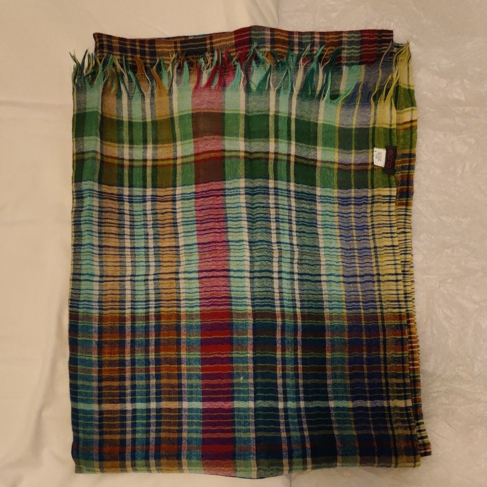 Multicolor Plaid Scarf